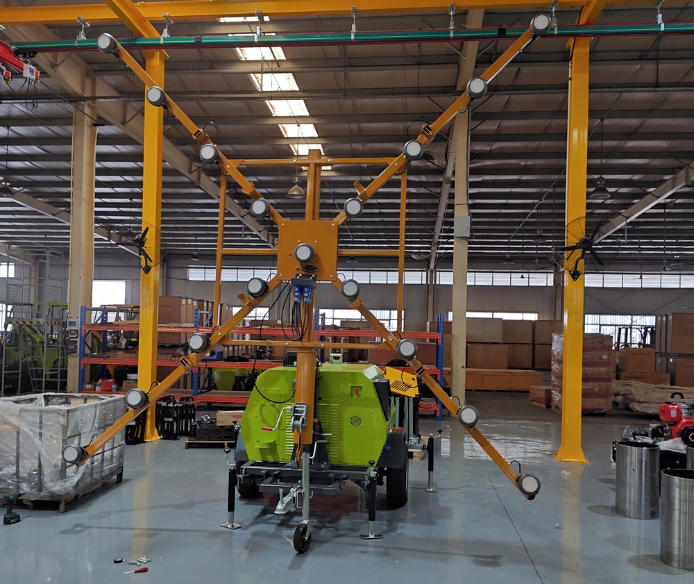 拖車式移動(dòng)照明車 機(jī)場跑道關(guān)閉預(yù)警標(biāo)志燈塔4TN4000B